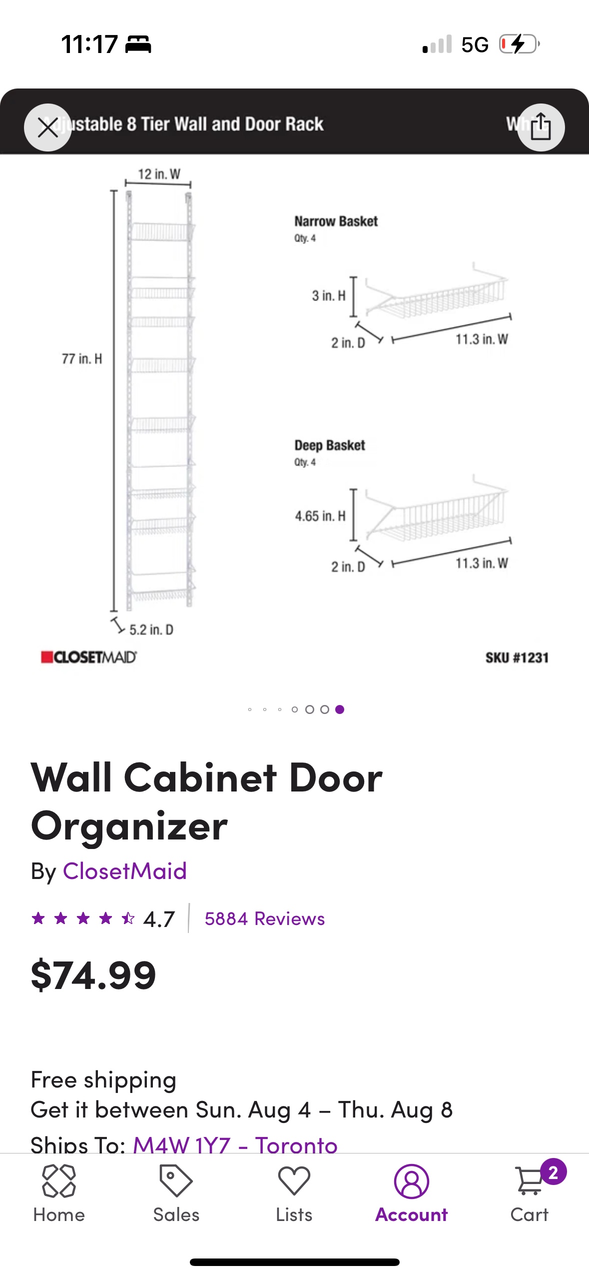 Hang on Door Organizer image indicator(4)