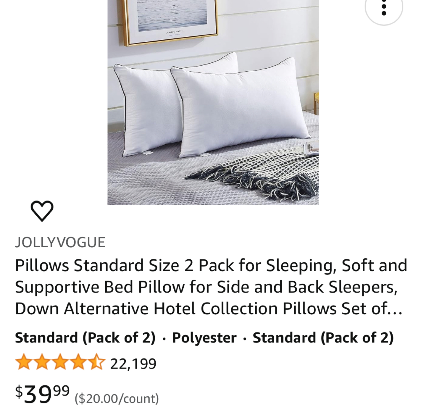 2 soft hotel pillows - photo 2