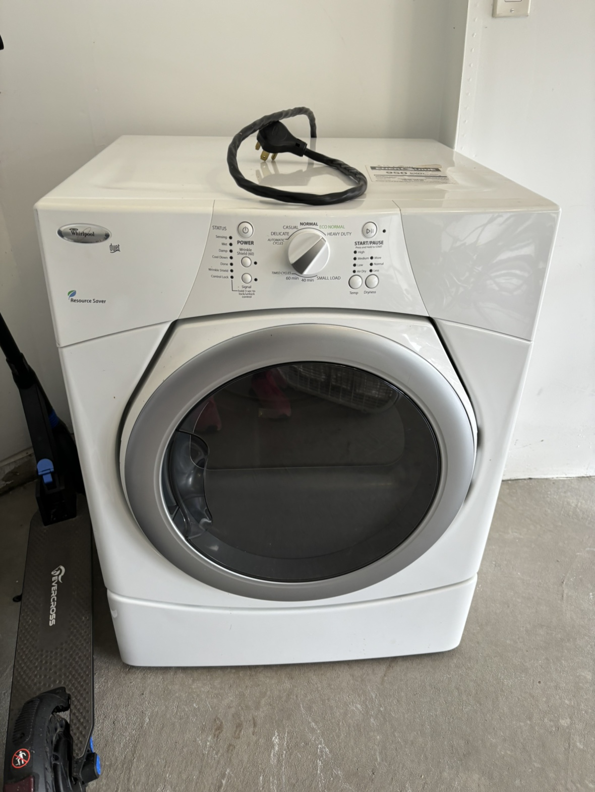 Whirlpool duet front load stackable dryer for sale
