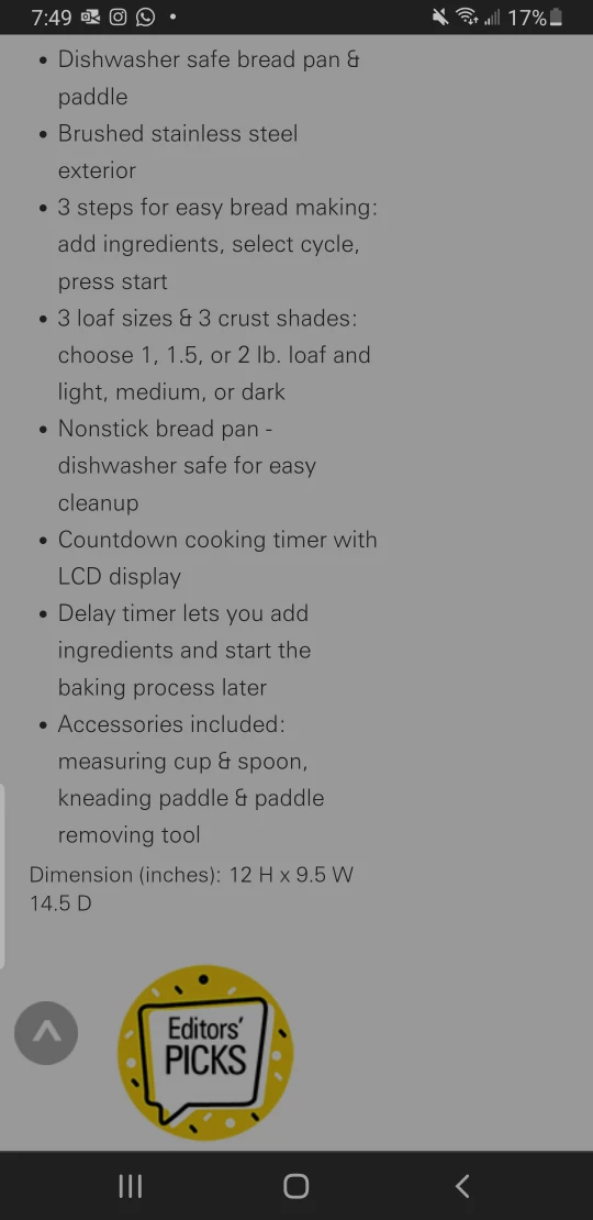 Breadmaker - Hamilton Beach ⚽️ image indicator(9)