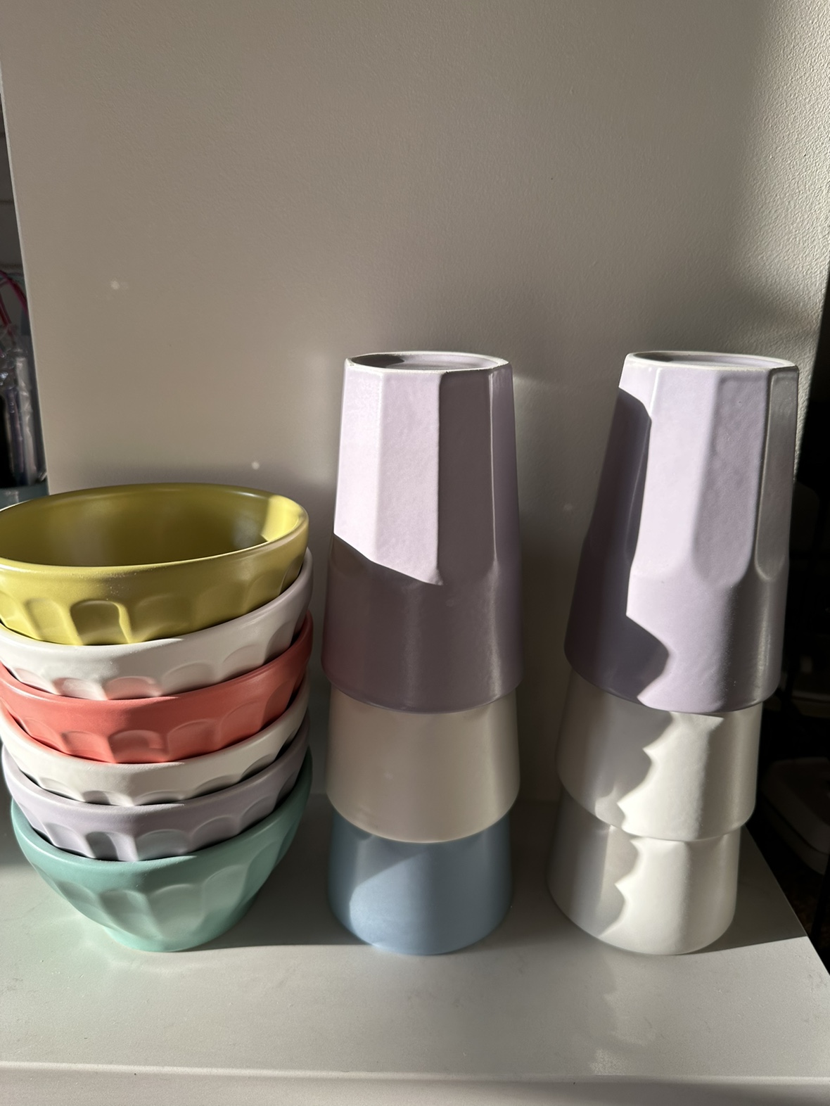 Anthropologie bowls and cups