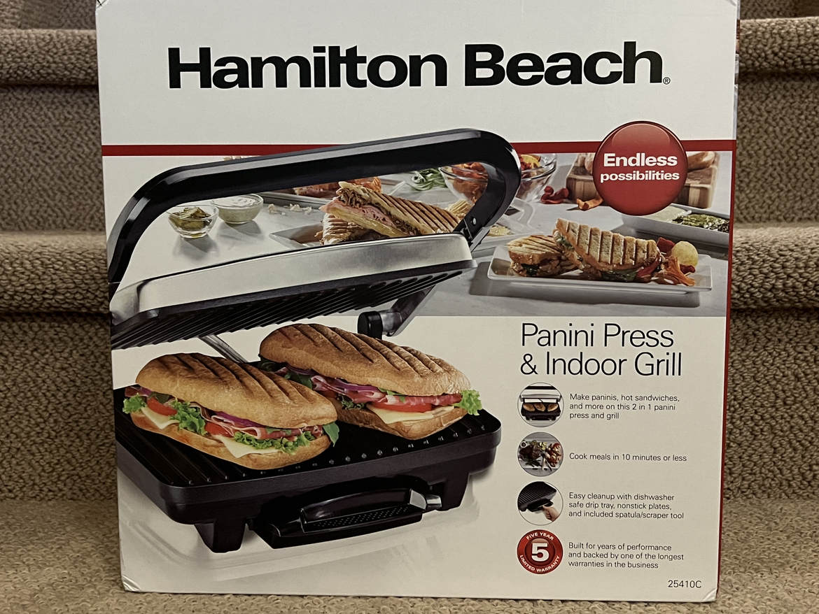 NEW Hamilton Beach Panini Press thumbnail