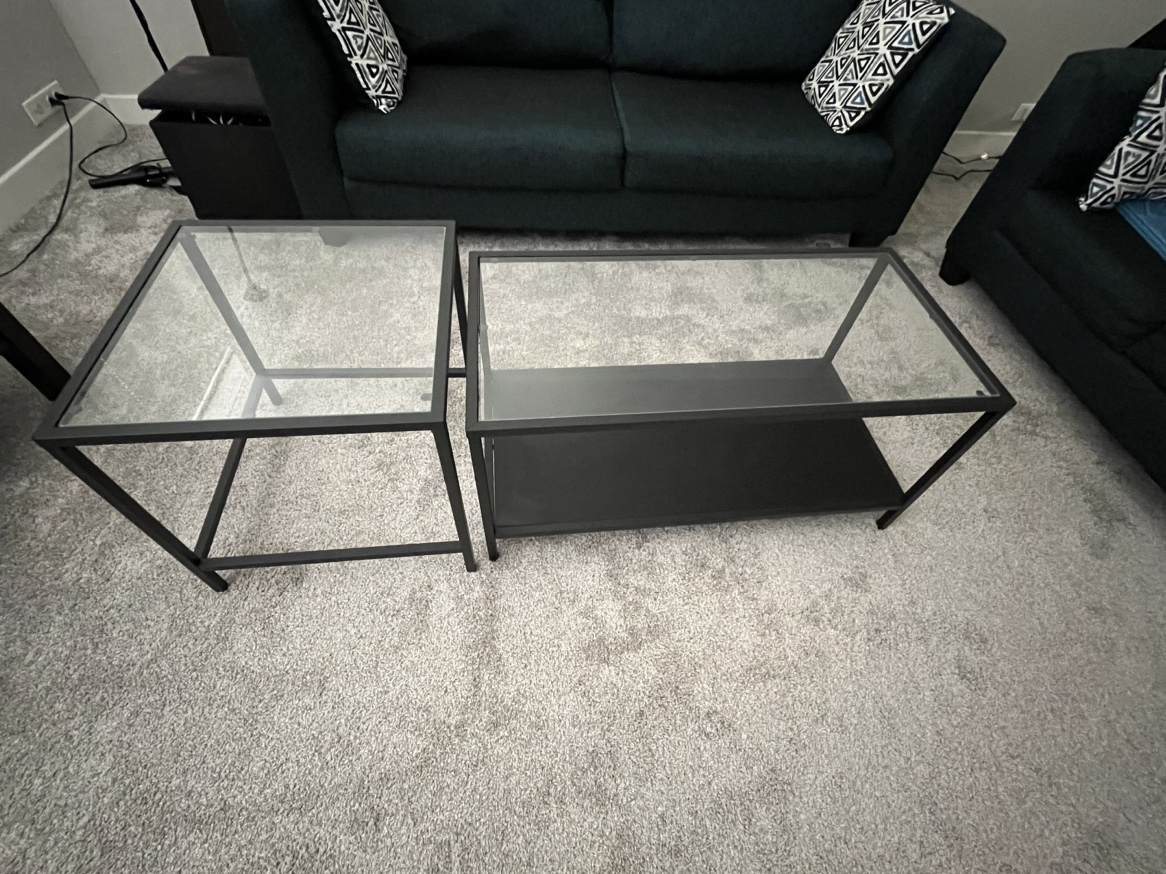 IKEA coffee table with end/side table - photo 2