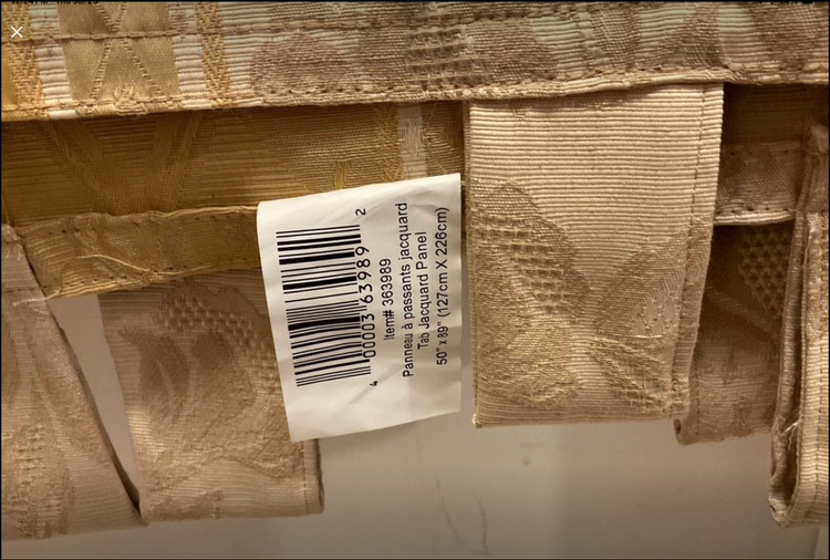 Gold/Beige Panel Curtains - photo 2