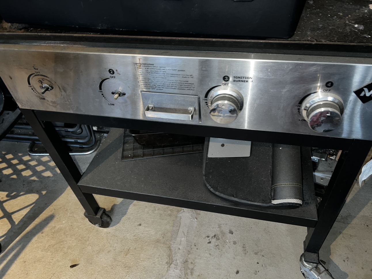 Flat top grill