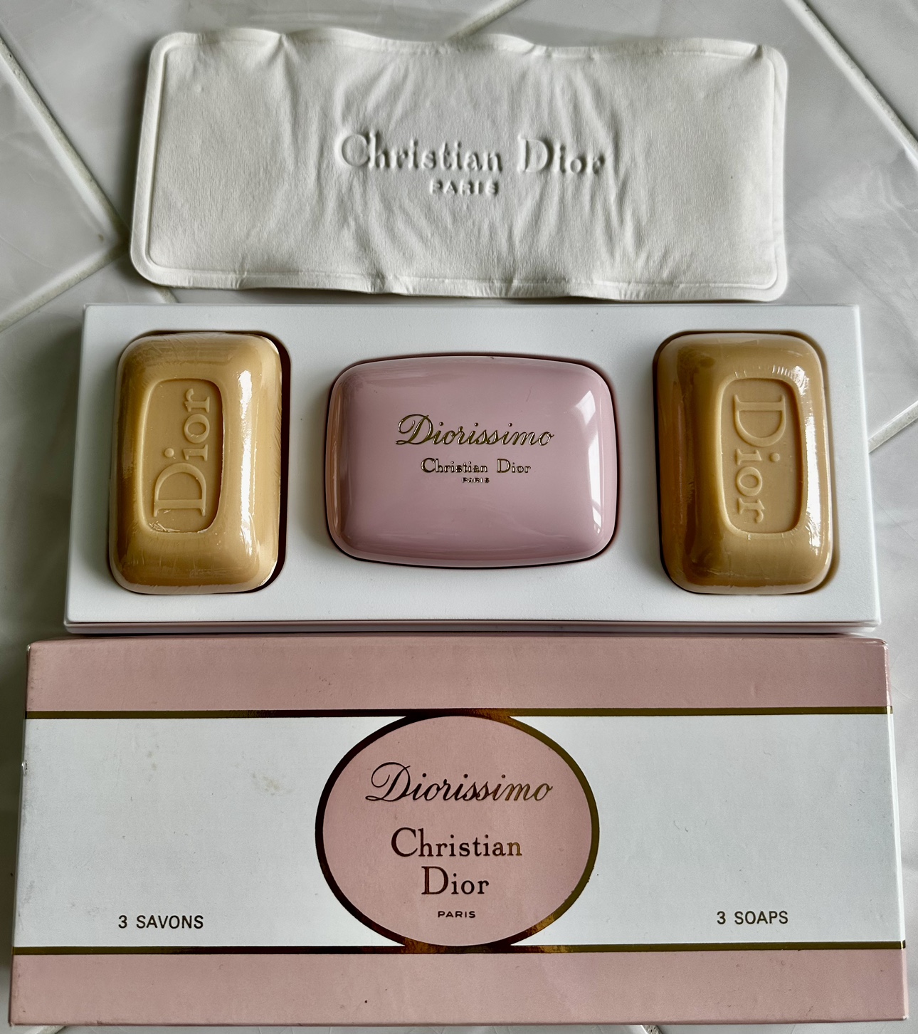 ⚽️Christian Dior Diorissimo box of 3 fragrance  Soap image indicator(2)