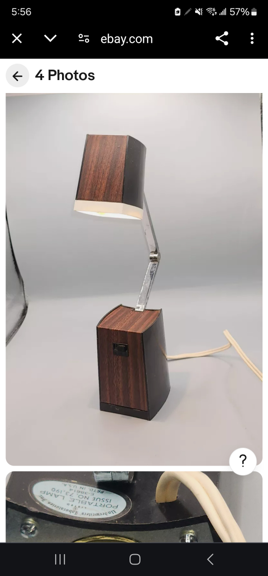 MCM 60s vintage desk Lamp