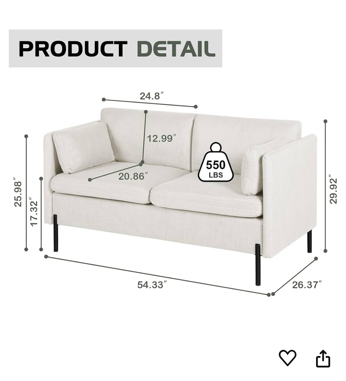 Loveseat - photo 3