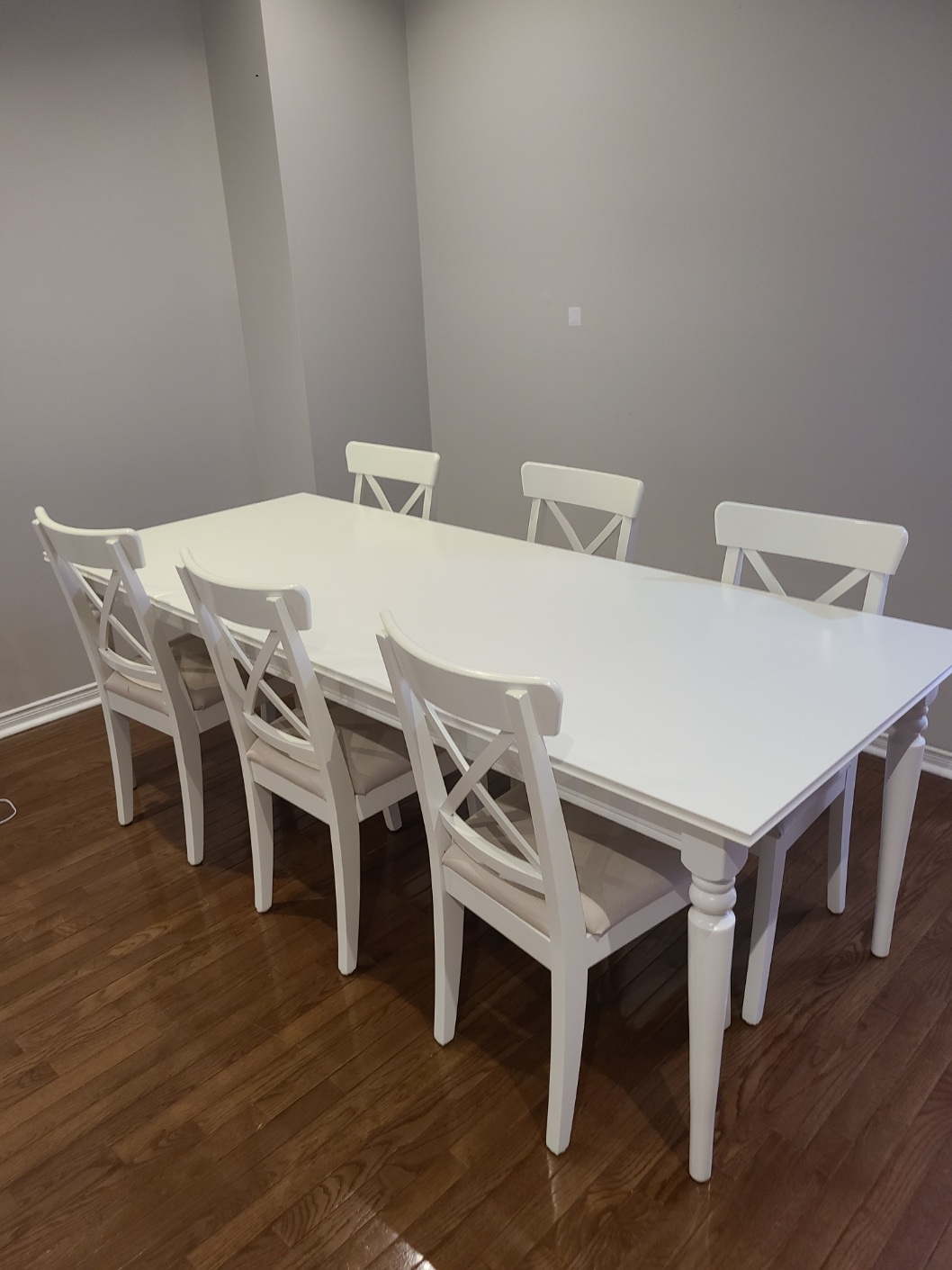 Ikea dining table and chairs set : Ingatorp, ingolf Expendable, - photo 2