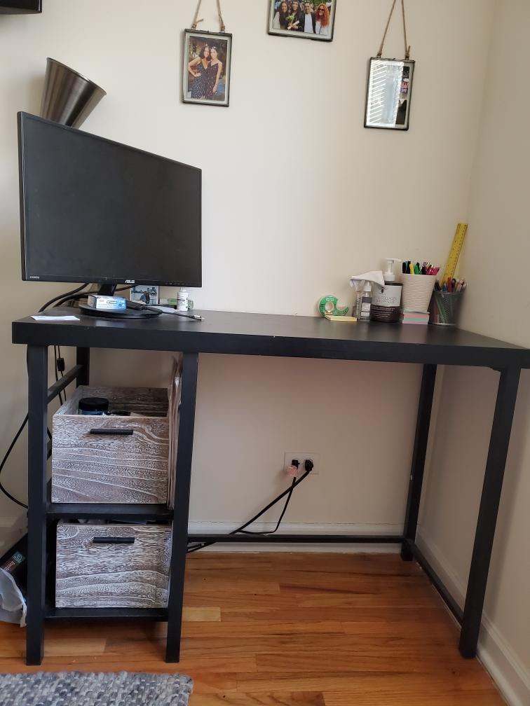 Black desk