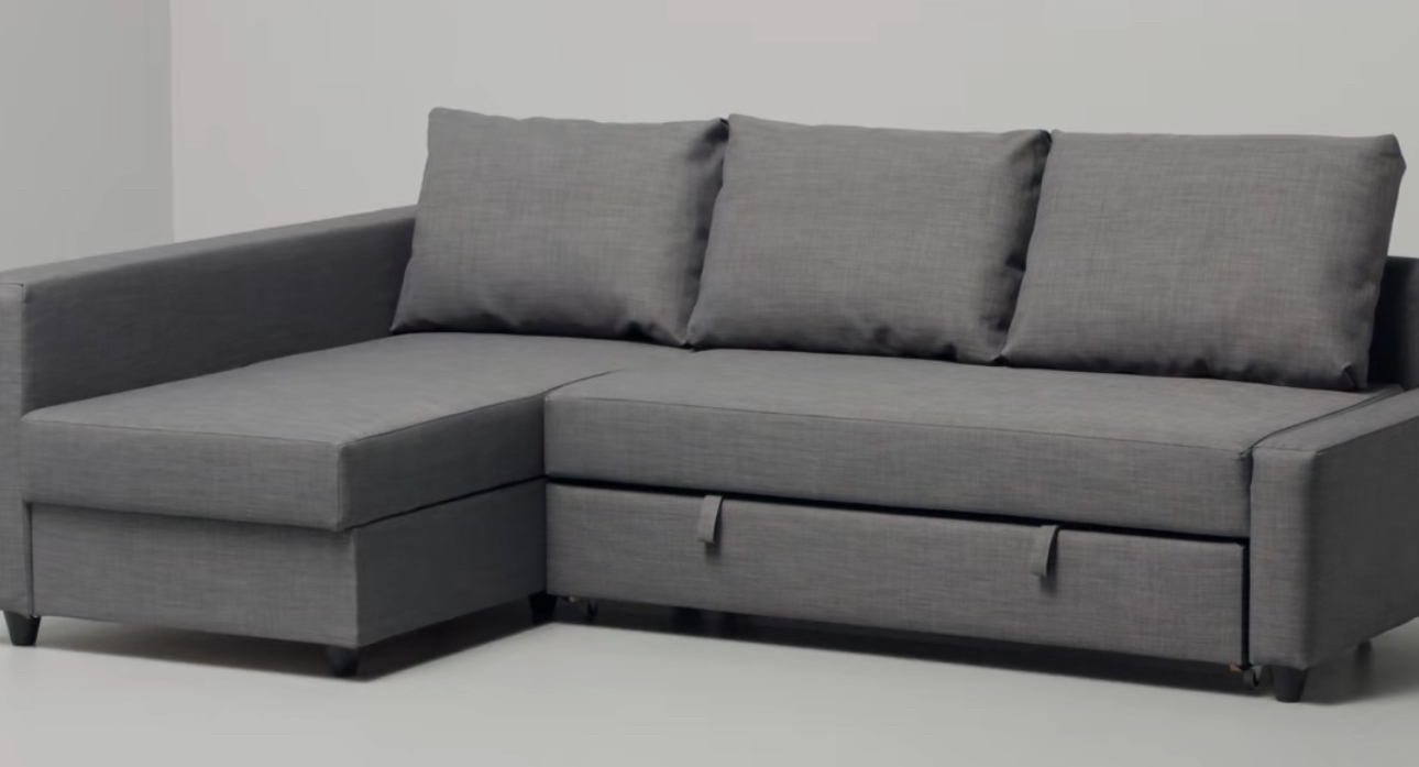 IKEA FRIHETEN Corner Sofa-Bed with Storage, Skiftebo Dark Gray - photo 4