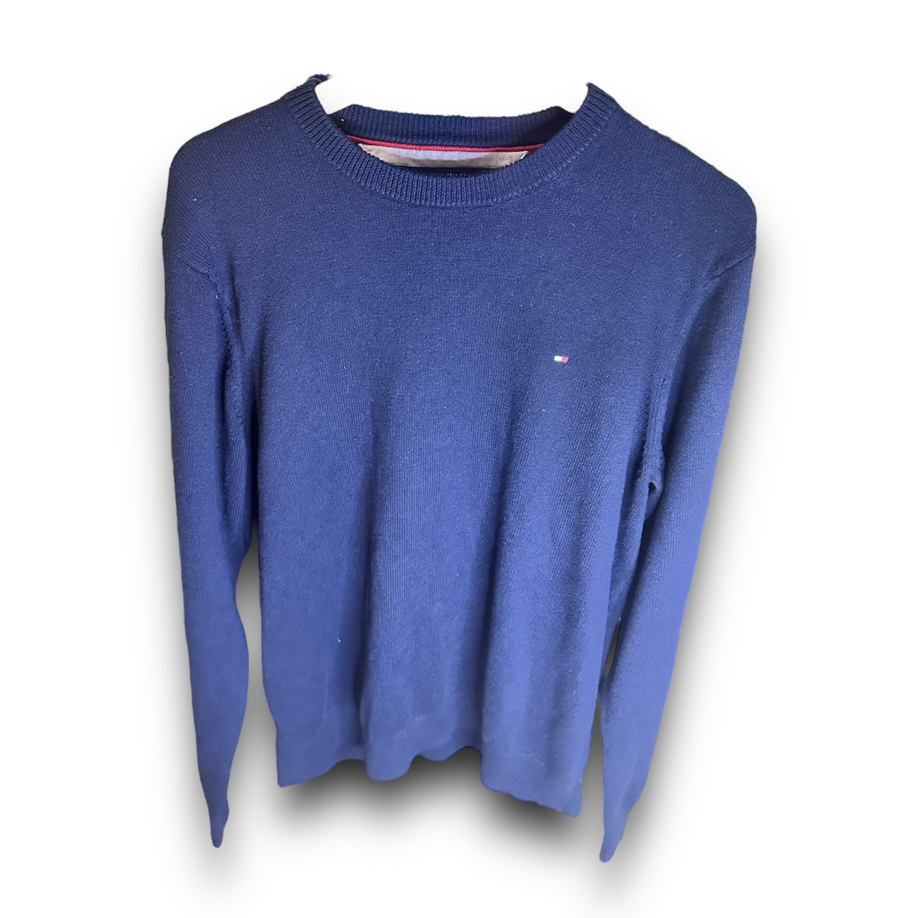 Tommy Hilfiger men’s sweater dark blue, crew neck, size XL - photo 3