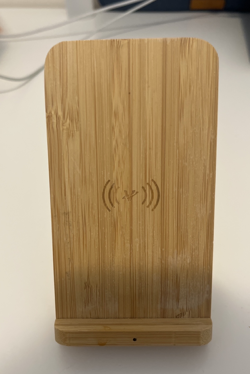 Bamboo Fast Wireless Charger Stand Wooden - photo 2