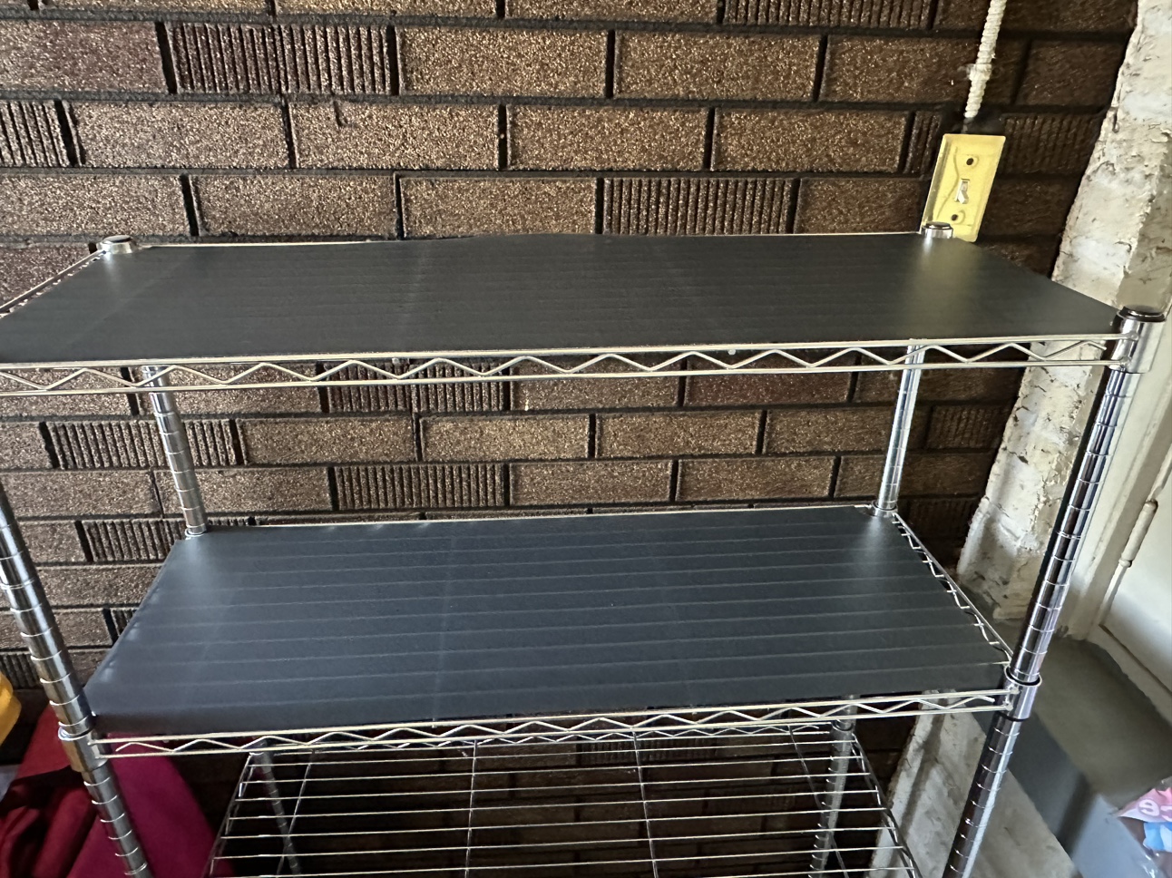 Metal shelf w/ shelf protectors - photo 2