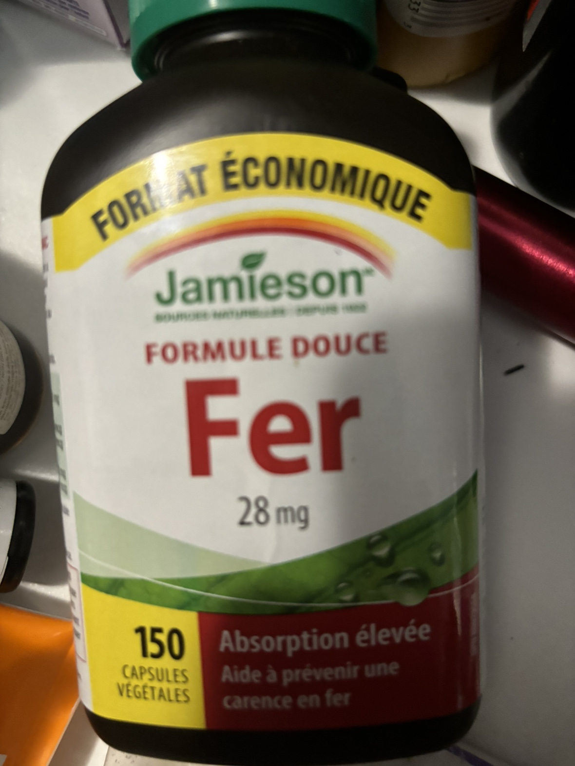 Vitamin E and iron