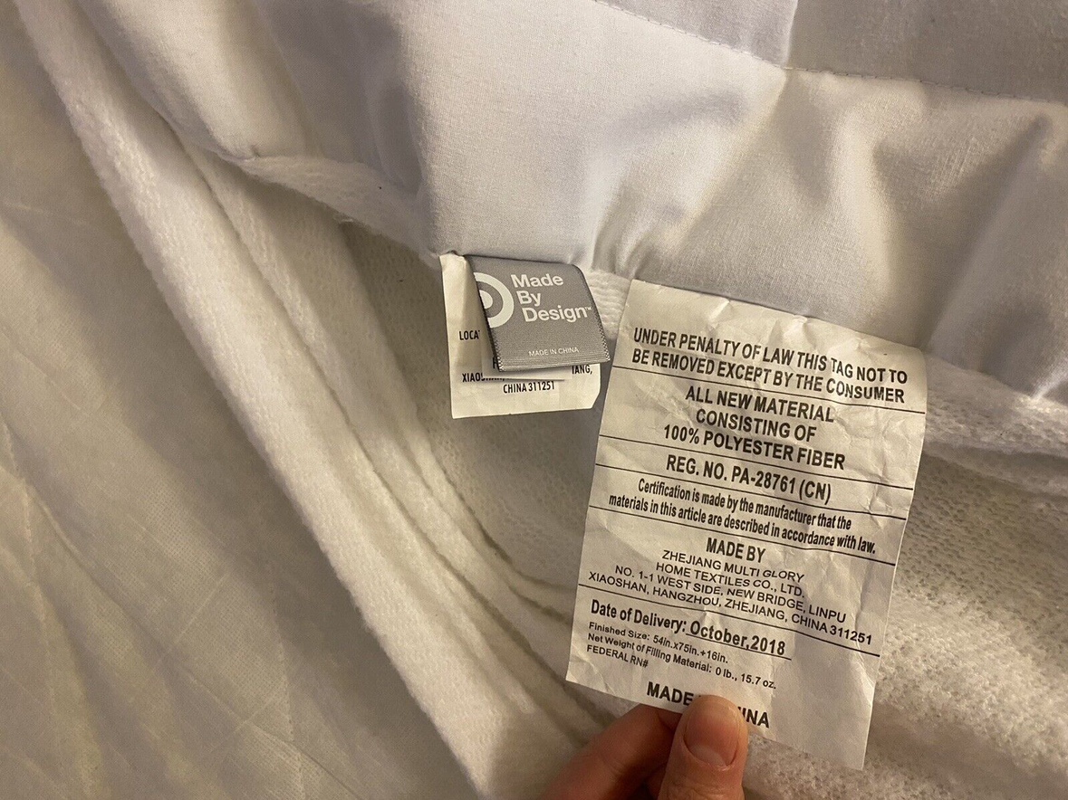 Target FULL Comfort Quilted Mattress Pad Stretch Grip Design image indicator(9)