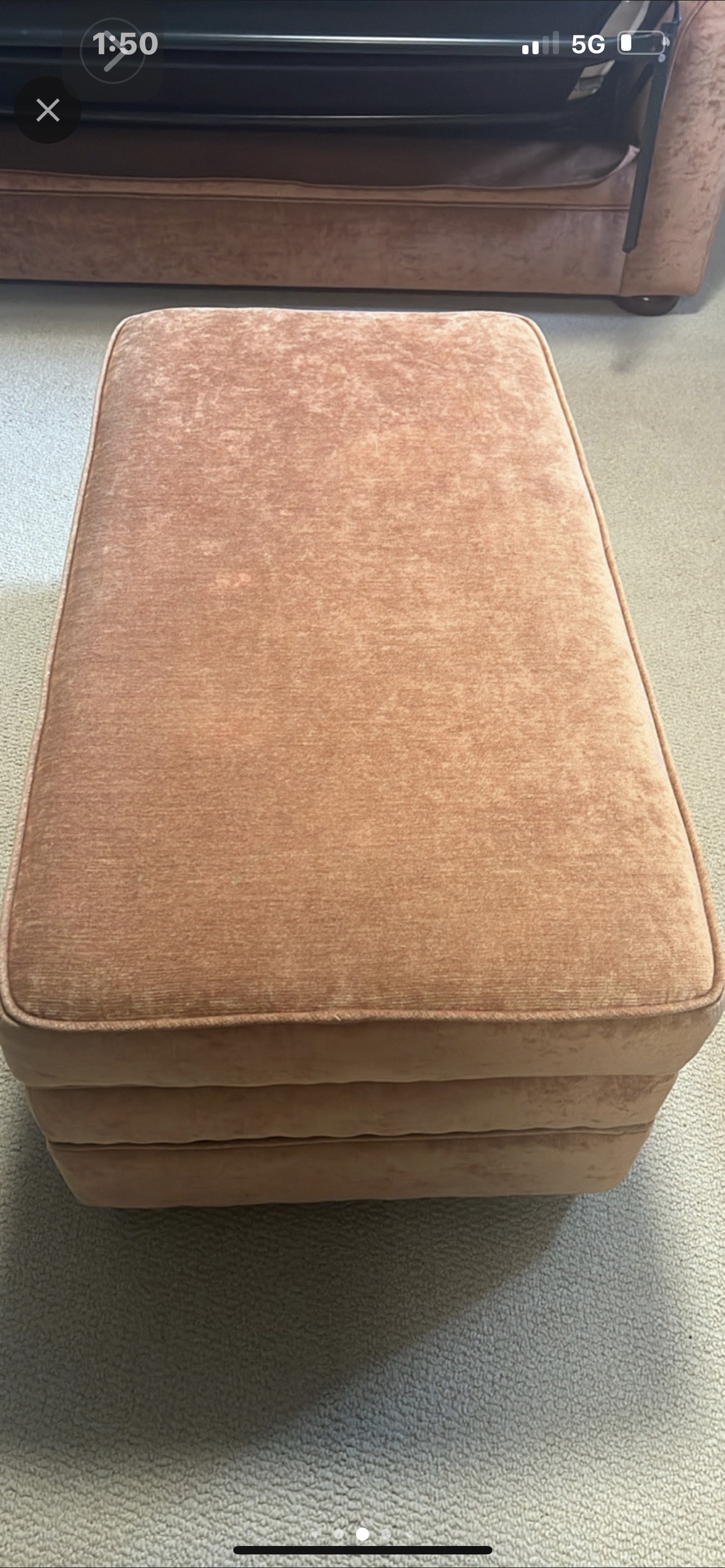 Sofa set - Pullout Sofa bed and Storage Ottoman - photo 4