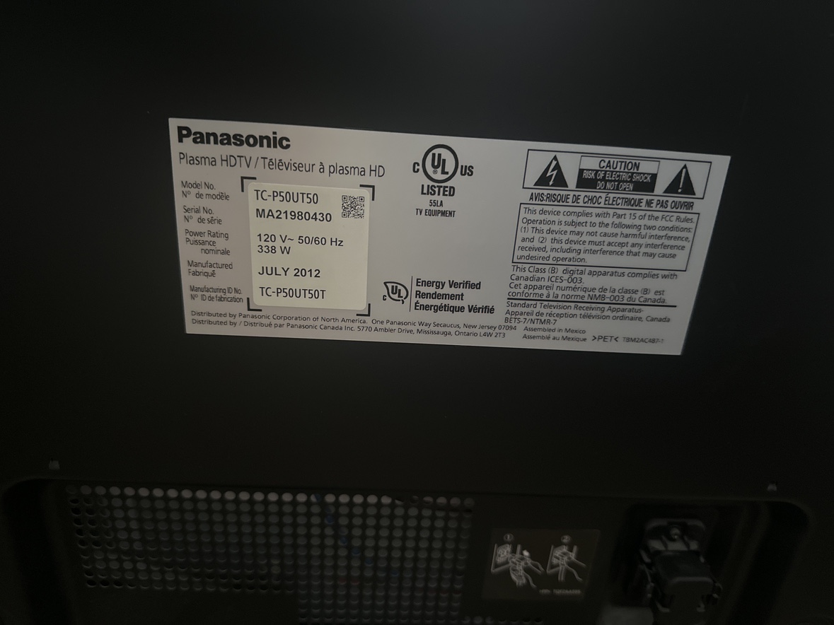 Panasonic 50 inch TV - photo 3