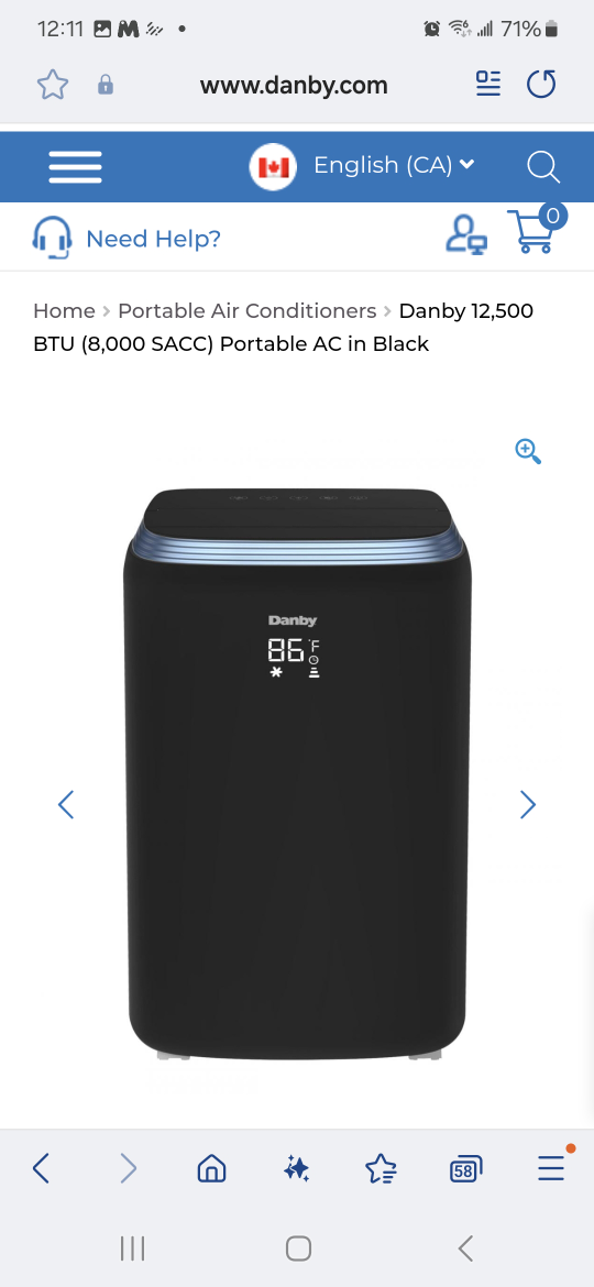 Danby 12,500 BTU Portable Air Conditioner