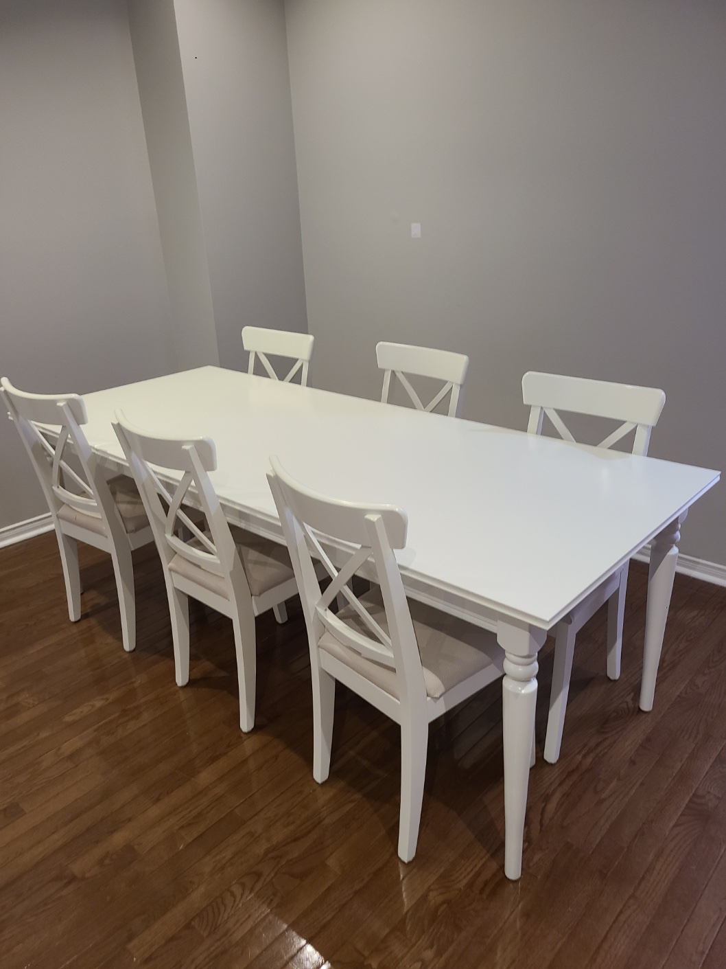 Ikea dining table and chairs set : Ingatorp, ingolf Expendable,