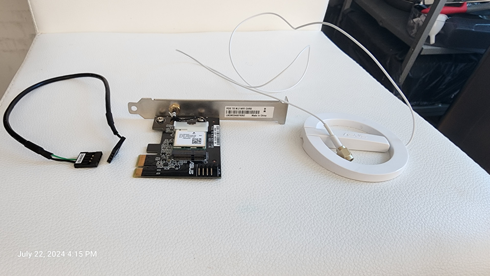 Asus PCIE to M.2 Wi-Fi Card
