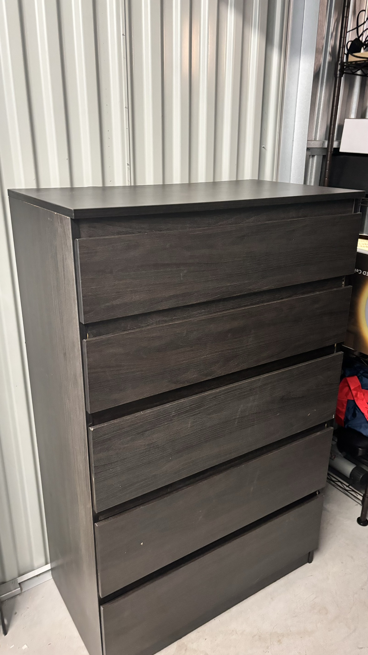 Ikea 5-Drawer Chest (Dark Brown)