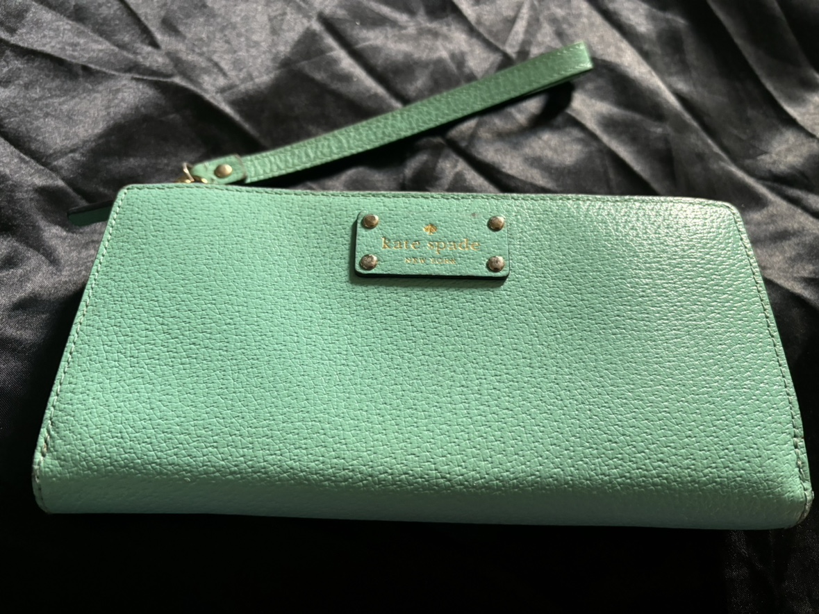 Kate Spade Wellesley Neda Tiffany Blue Wristlet thumbnail