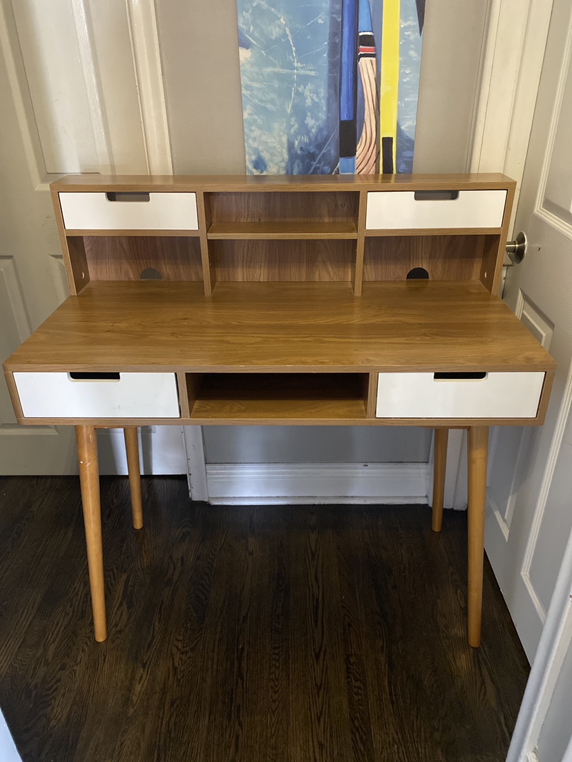 Wooden Desk with Storage