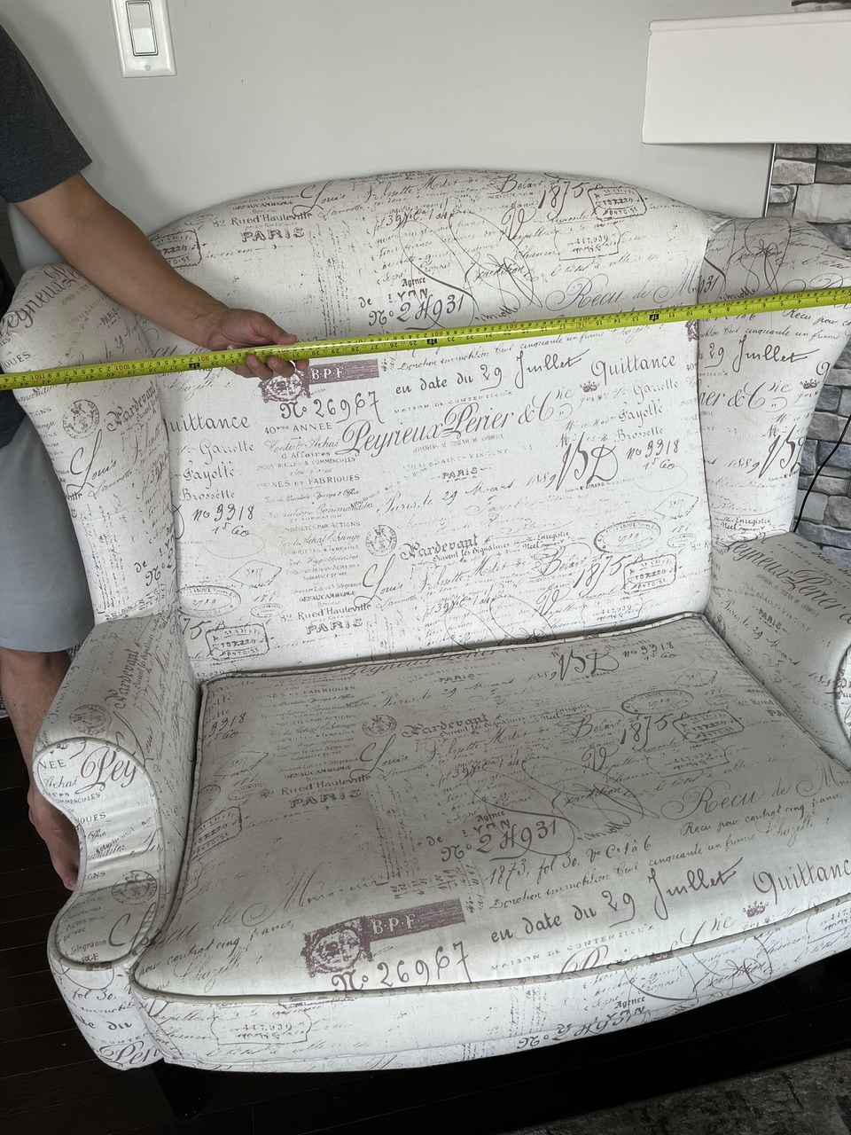 High back loveseat - photo 4