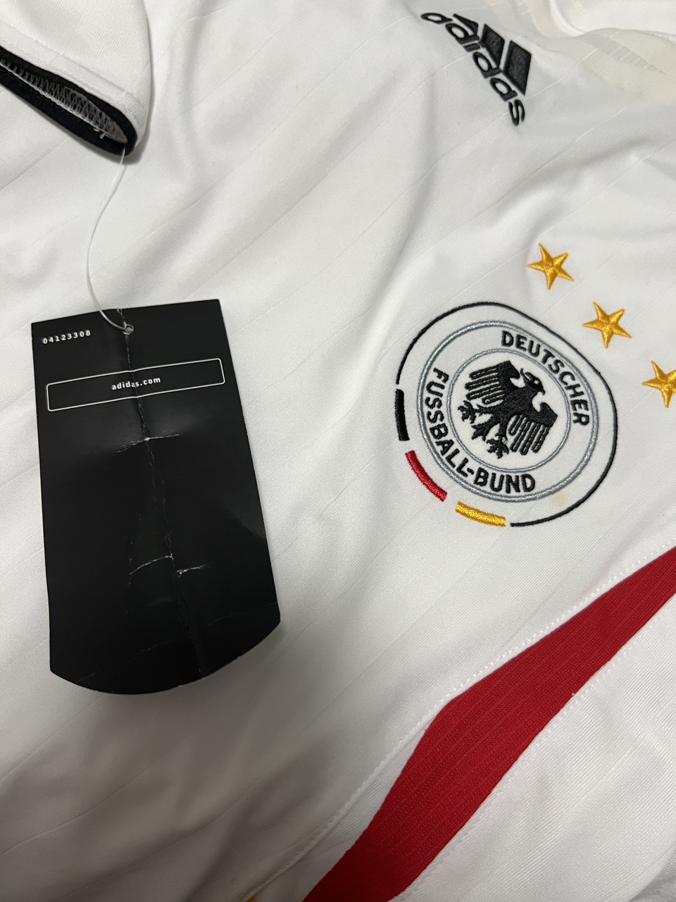 Germany White Soccer Home Jersey Shortsleeve (2006) image indicator(9)