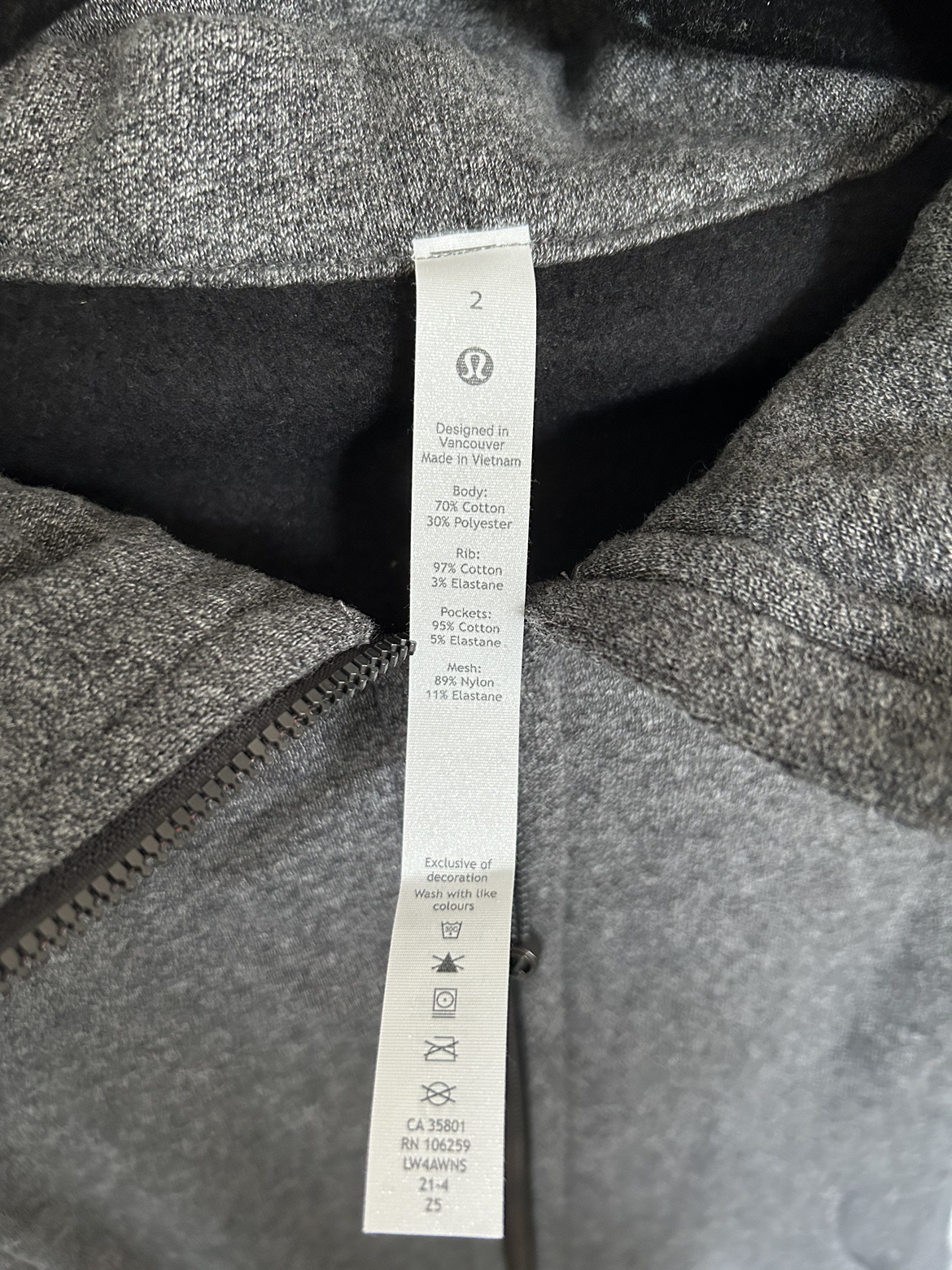 Lululemon Scuba Full Zip Hoodie New Size 2 ⚽️ - photo 4