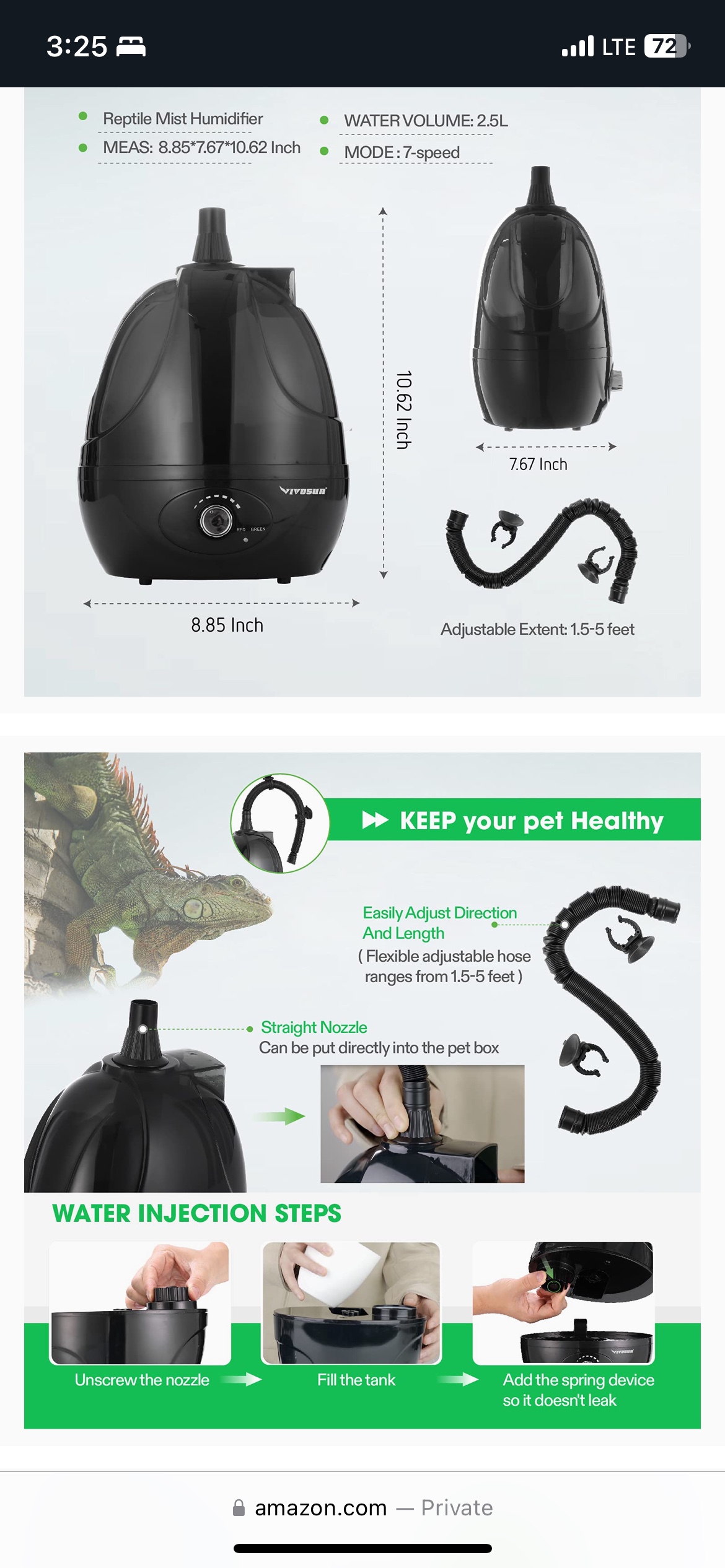 Reptile Humidifier/Fogger/Mister image indicator(3)