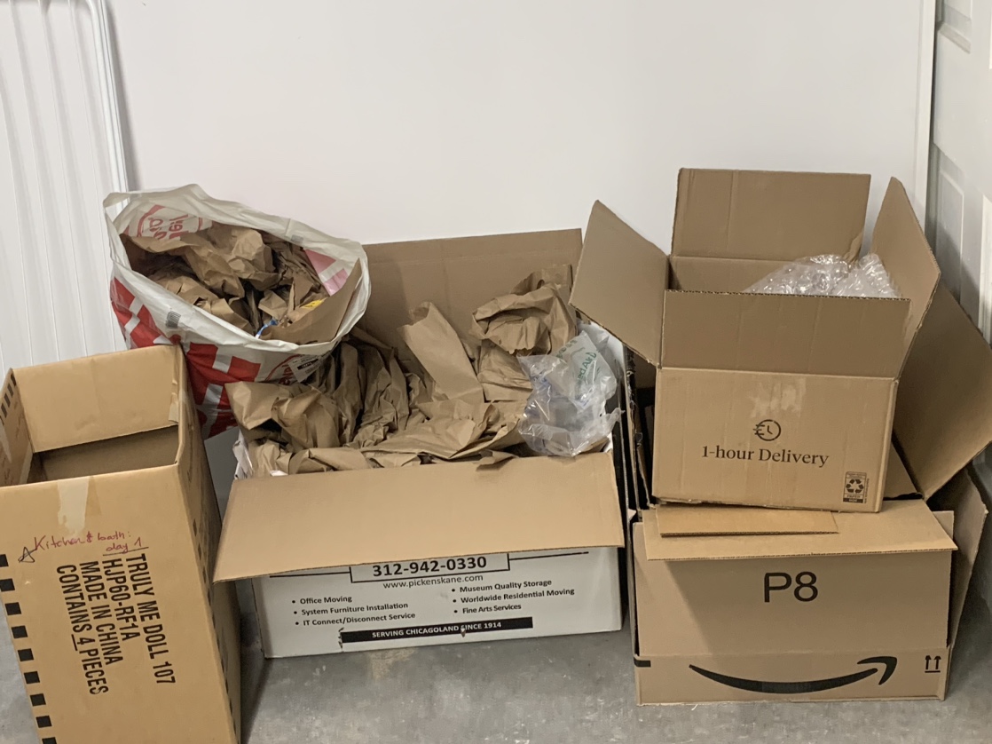 Free boxes and packing paper