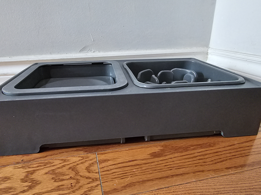 Slow feeder & water Bowl with stand image indicator(3)