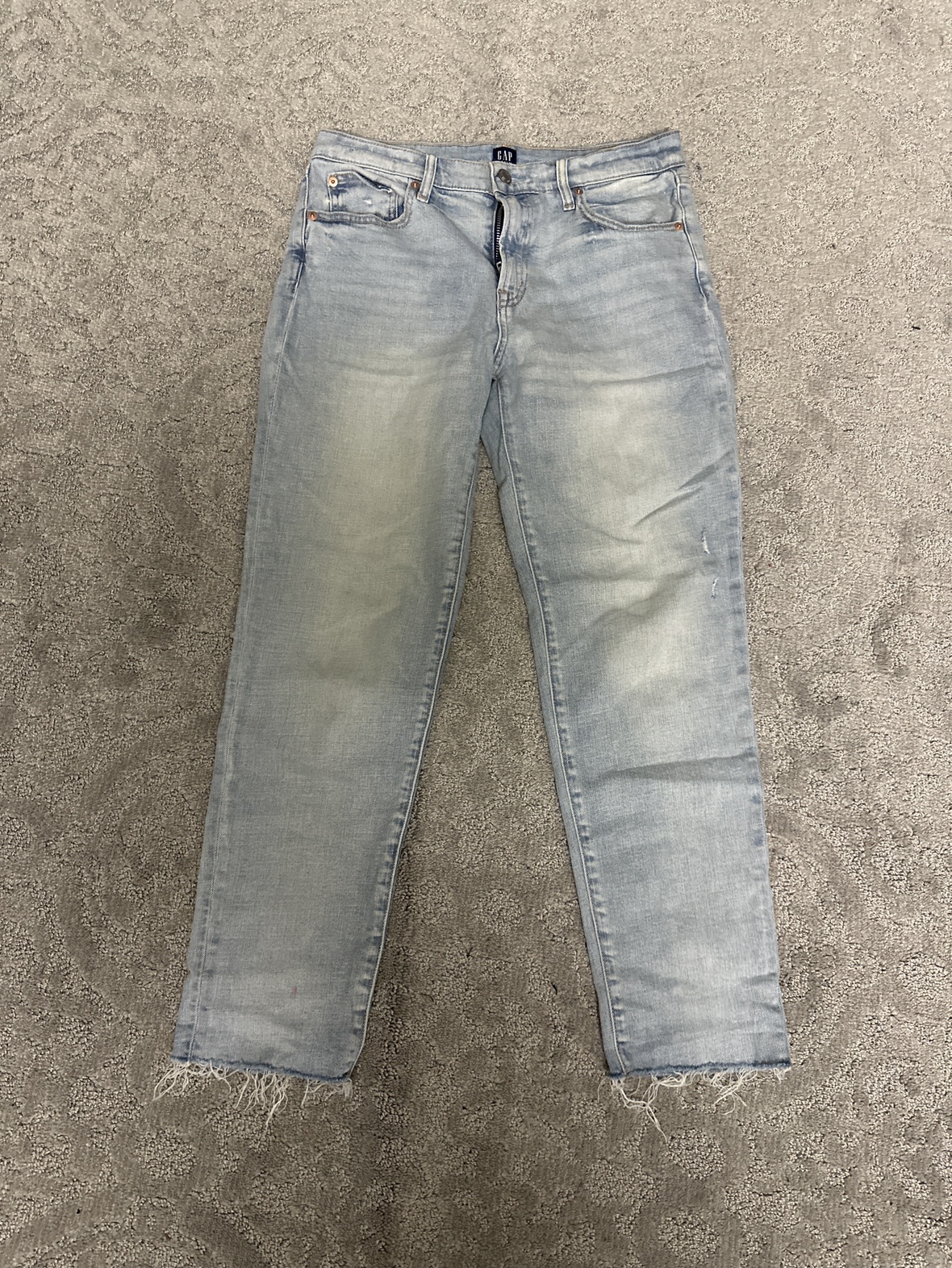 Gap distressed boyfriend jeans thumbnail