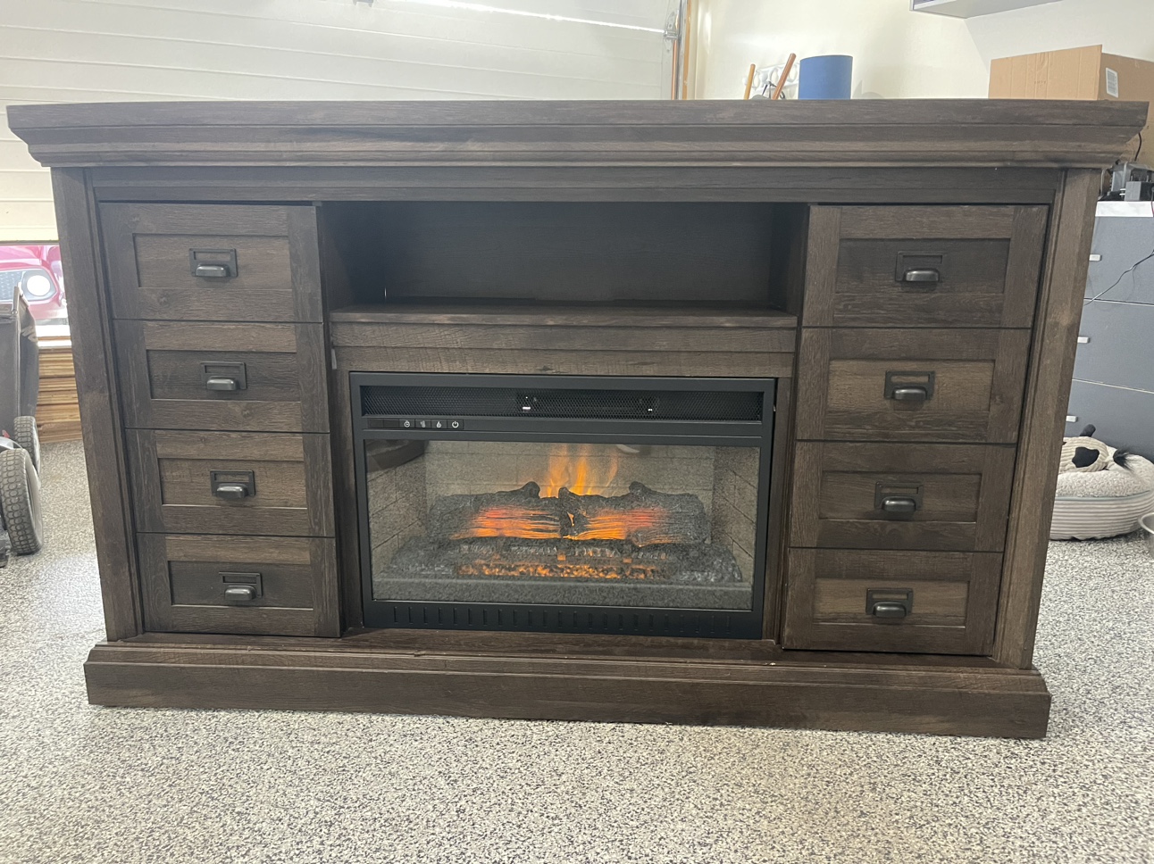 Electric Fireplace and TV Stand