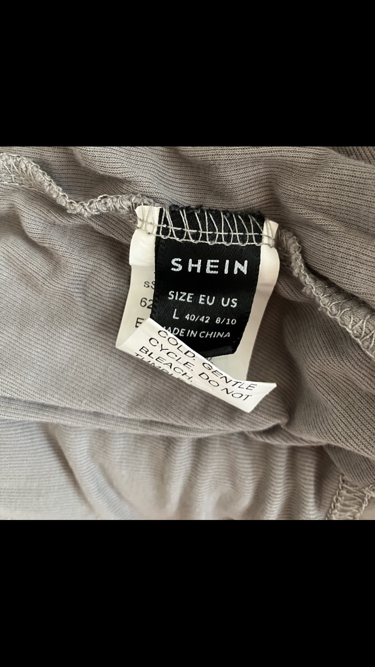 Women’s Shein Light Grey/Taupe Long Sleeved Shirt 👚🩶🤎 image indicator(5)