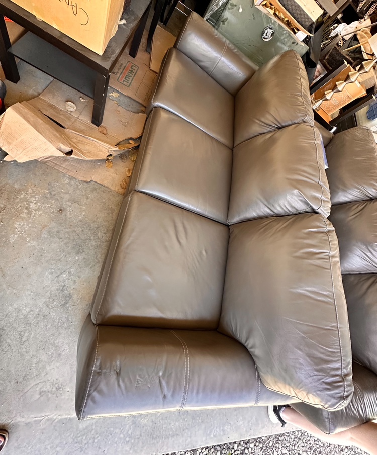Brown leather sofas - photo 2