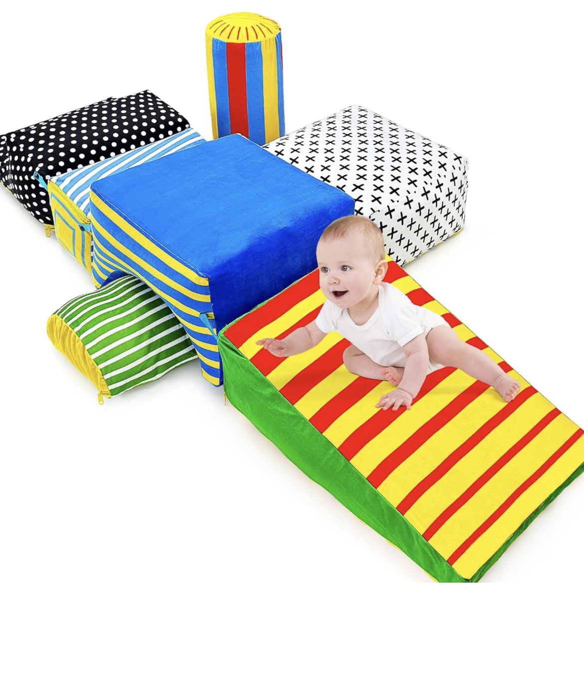6 Pieces Inflatable Baby Climbing Blocks (toy) unused thumbnail