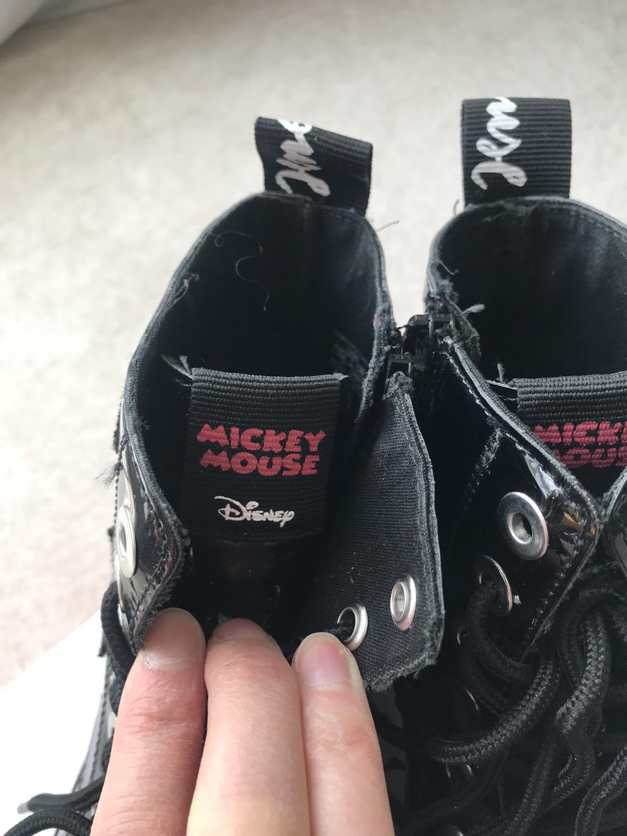 Zara x Mickey patent boot, sz 37 ⚽️ image indicator(5)