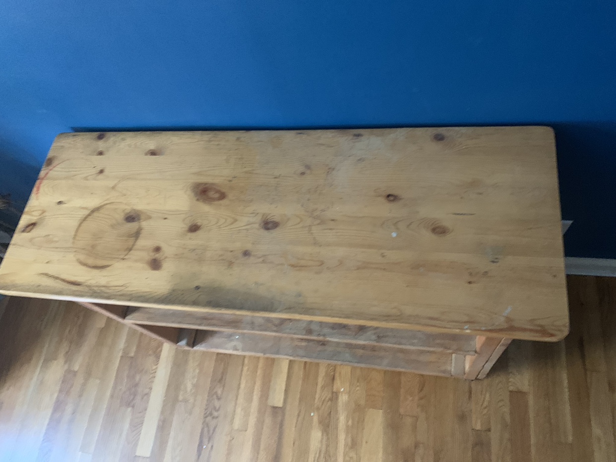 Wood rolling Cart kitchen workshop work bench bar - photo 3