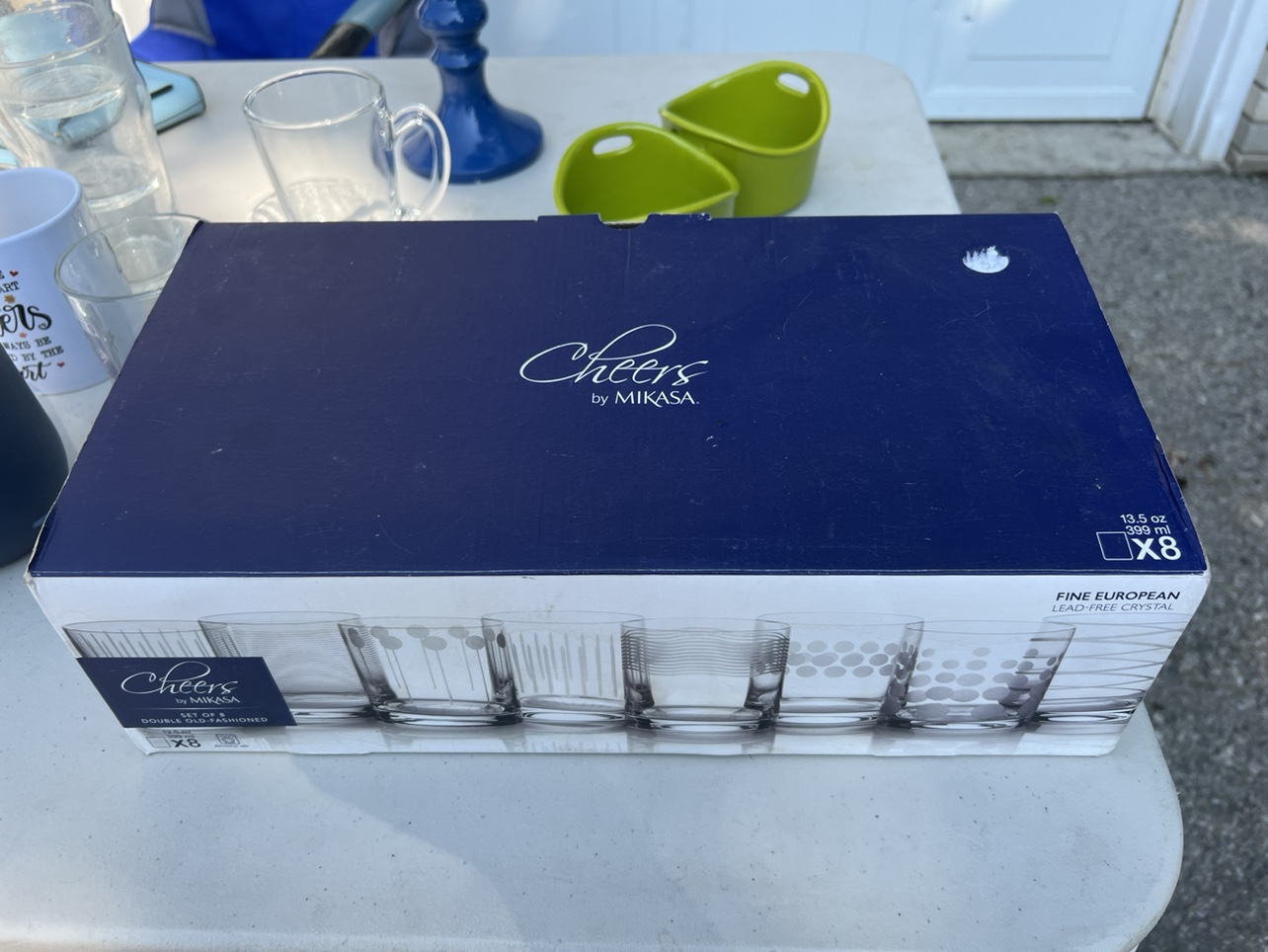 Micasa set of 8 glasses, never used