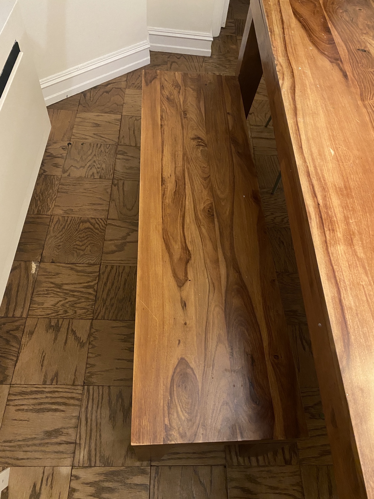 West Elm Wooden Table with Bench - photo 2