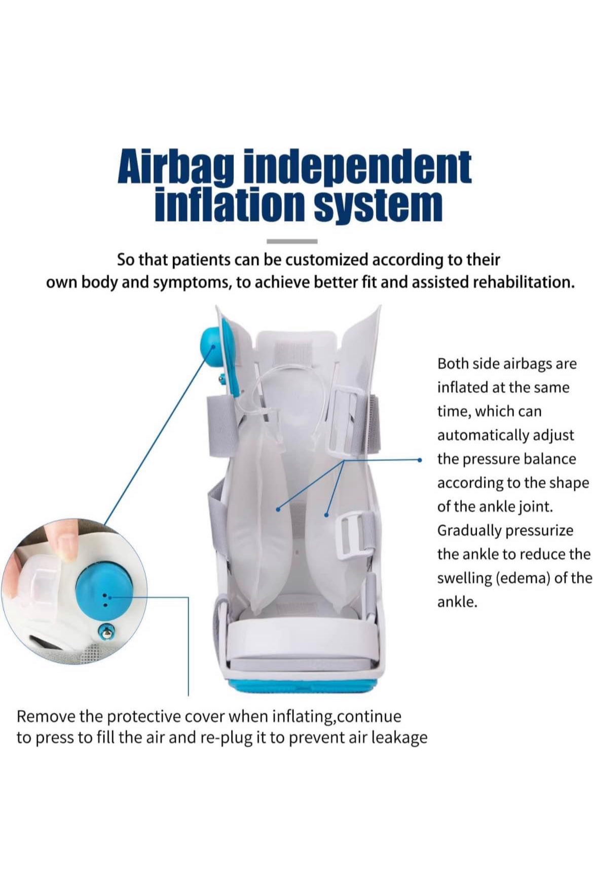 Medical Inflatable Walker Boot Large Size image indicator(2)