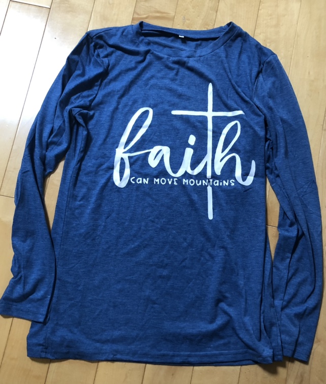🆕 Women’s faith print long sleeve t-shirt - photo 3