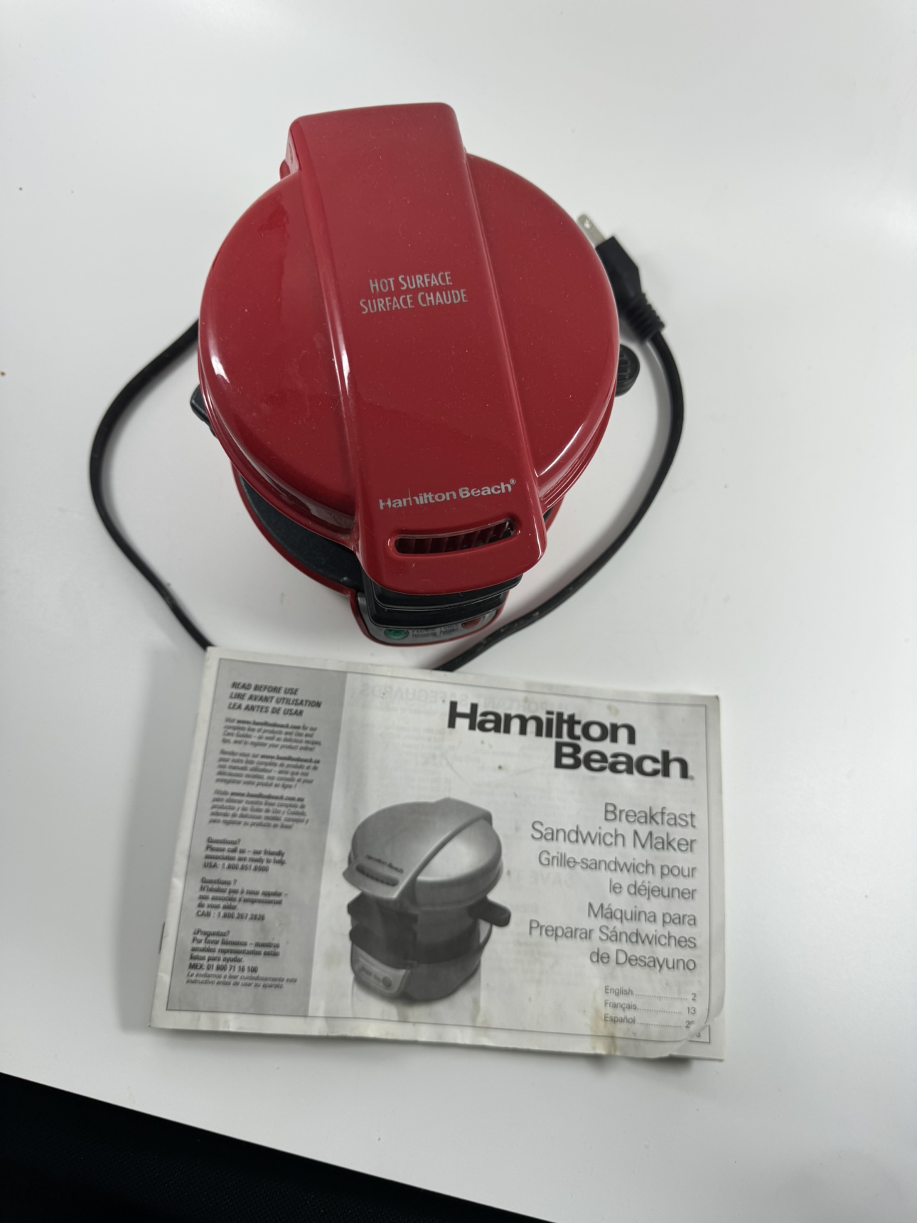 Hamilton beach breakfast sandwich maker - photo 2