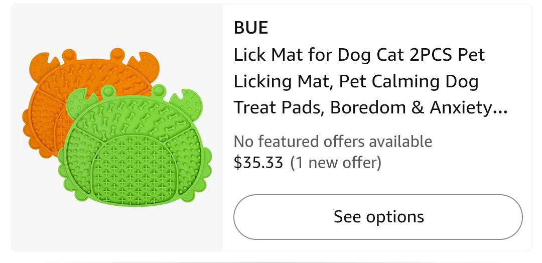 NEW!  2 Pet Licking Mat - Slow Feeder Mat image indicator(10)