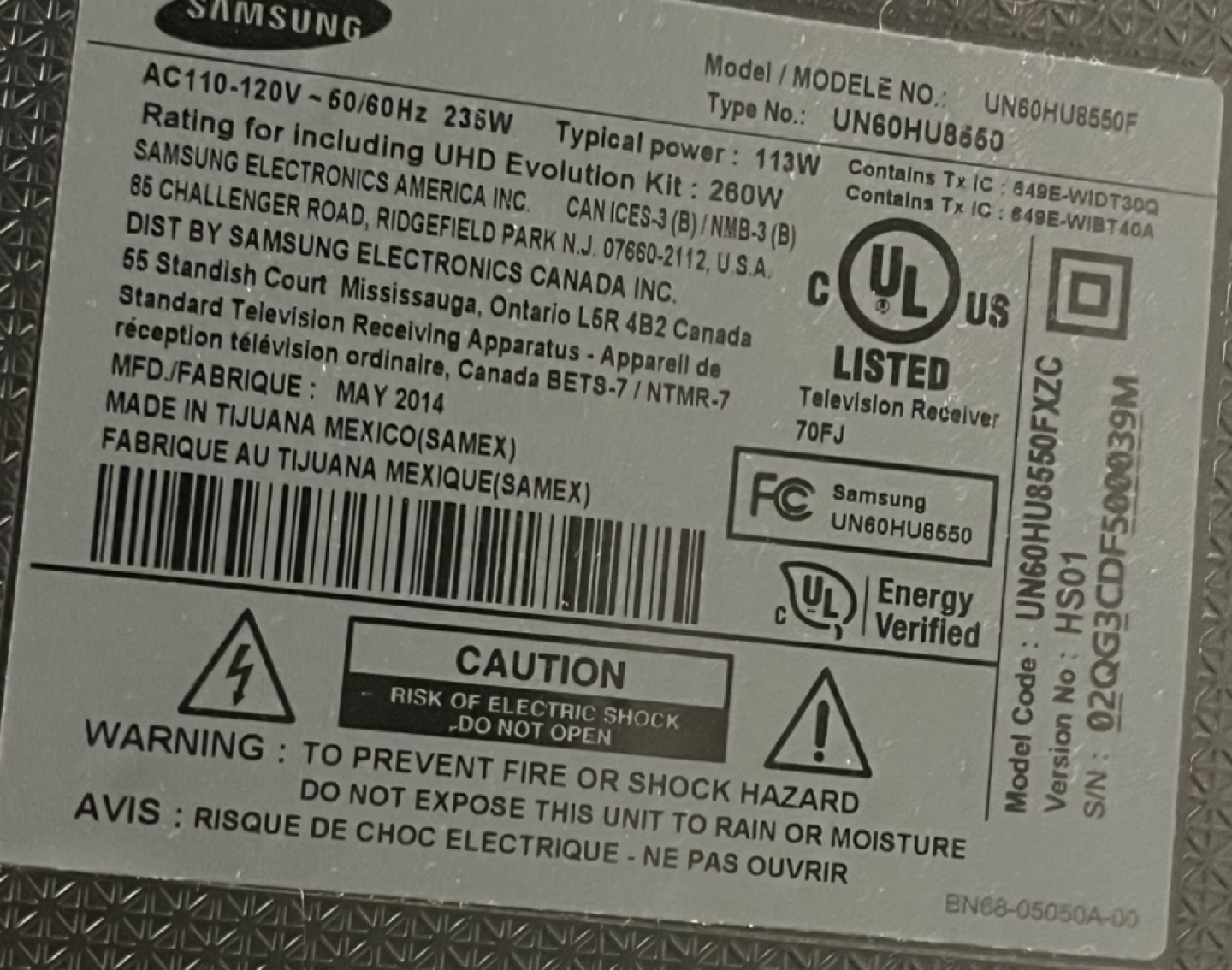 Samsung tv 65’ - photo 3