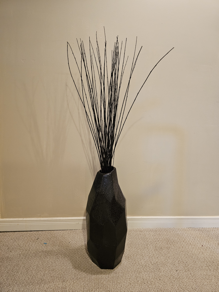 Floor vase with decorative sticks thumbnail