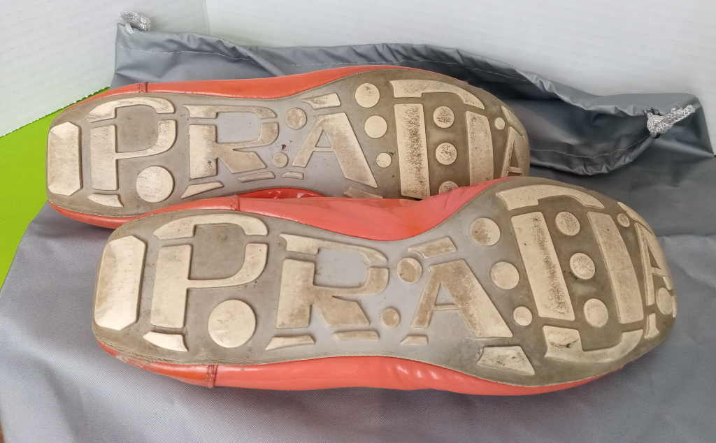 PRADA ballerina slippers + bag & box. Size 7 image indicator(5)